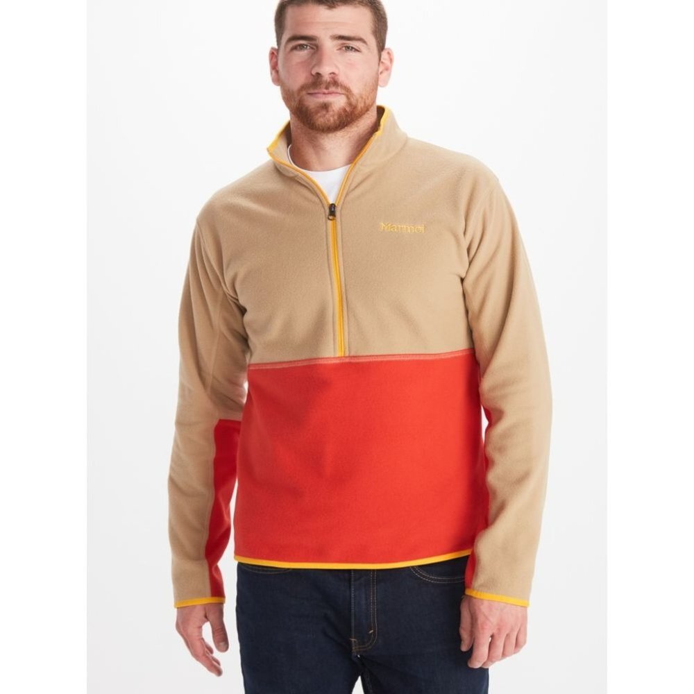 Marmot Men's Rocklin 1/2 Zip Fleece,‎ Shetland/Cairo Color, Size S, NWT
